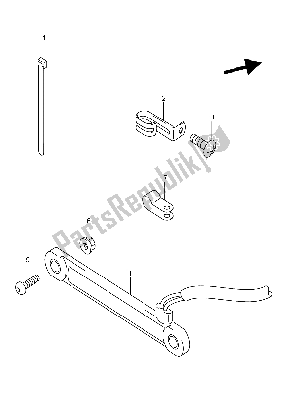 All parts for the Tail Lamp (e1) of the Suzuki DR Z 400E 2003