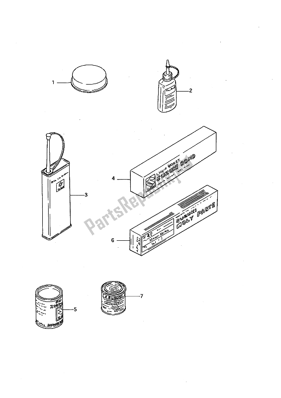 All parts for the Optional of the Suzuki VS 1400 Glpf Intruder 1992