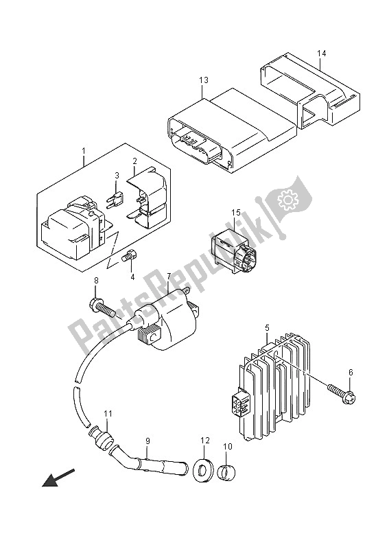 Toutes les pièces pour le électrique du Suzuki LT A 750 XZ Kingquad AXI 4X4 2016