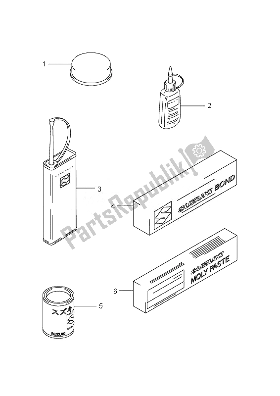 All parts for the Optional of the Suzuki AN 650A Burgman Executive 2010