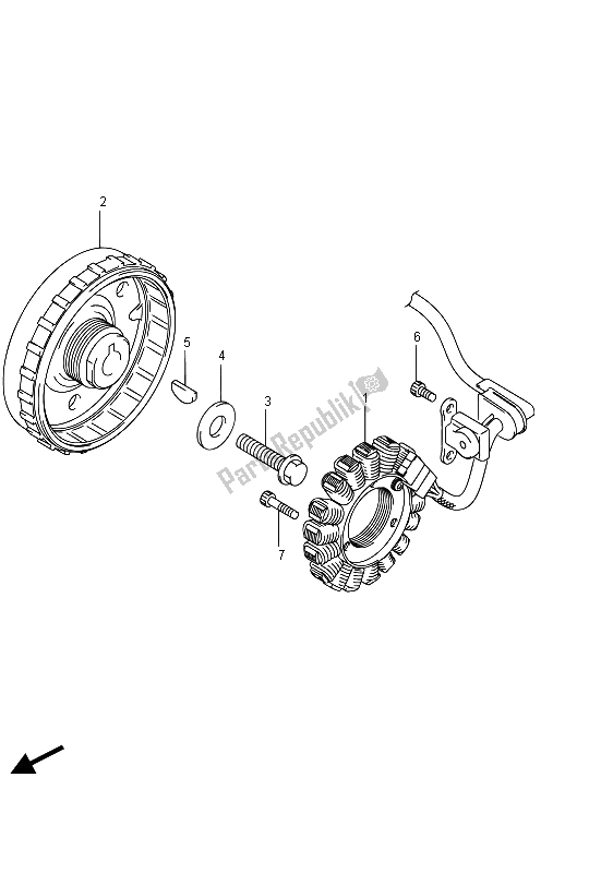 Tutte le parti per il Magnete del Suzuki GSF 1250 SA Bandit 2015