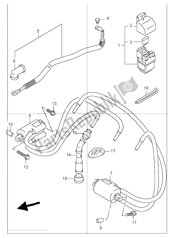 All parts for the Electrical of the Suzuki GSF 1200 Nszsz Bandit 2005