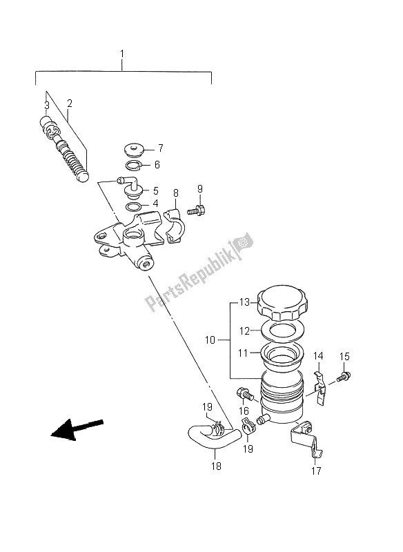 Todas las partes para Cilindro Maestro Delantero de Suzuki GSX R 750W 1995