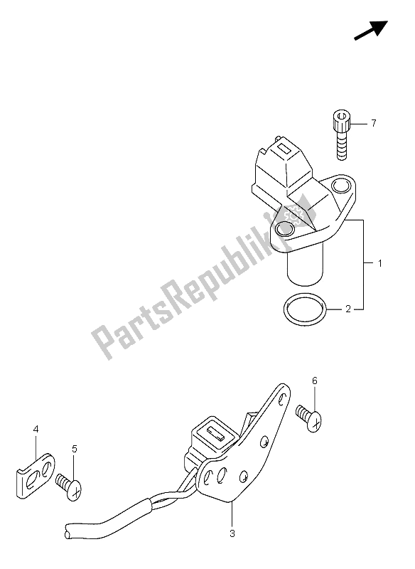 Tutte le parti per il Generatore Di Segnale del Suzuki GSX R 750X 2005