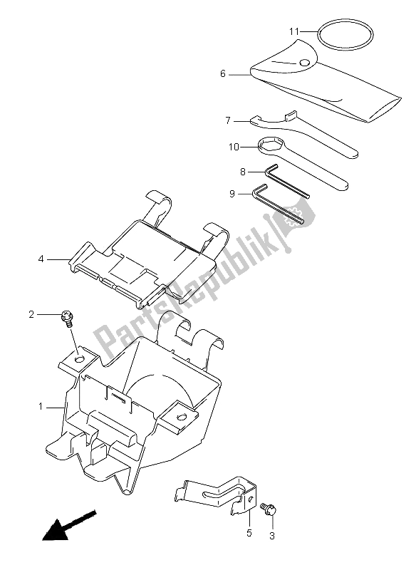 Todas as partes de Caixa Manual do Suzuki GSF 650 Nsnasa Bandit 2005