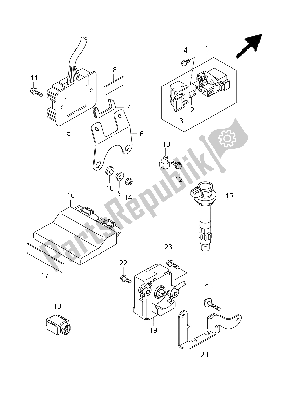 Toutes les pièces pour le électrique du Suzuki GSX R 600 2008