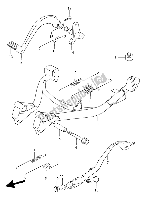 Toutes les pièces pour le Supporter du Suzuki GSX 600F 2001