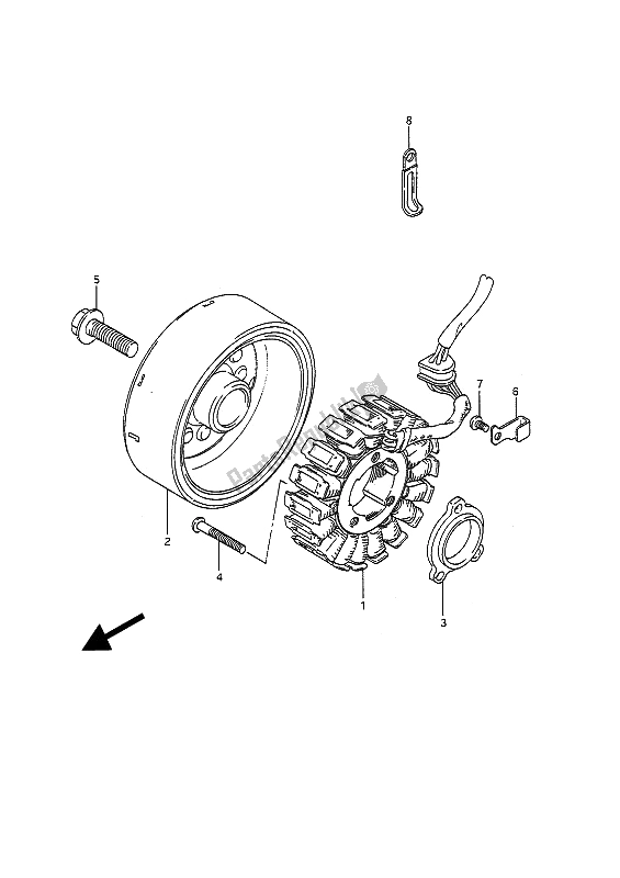 Todas las partes para Generador de Suzuki GSF 400 Bandit 1992