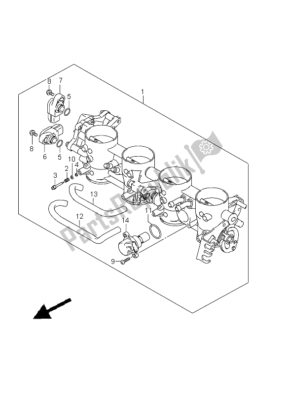 Todas las partes para Cuerpo Del Acelerador de Suzuki GSR 750 2011