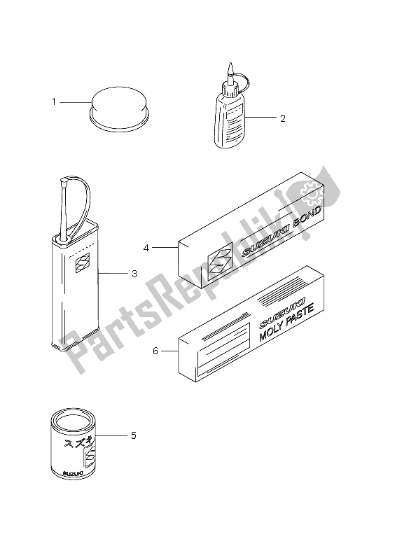 All parts for the Optional of the Suzuki GSR 600 2006