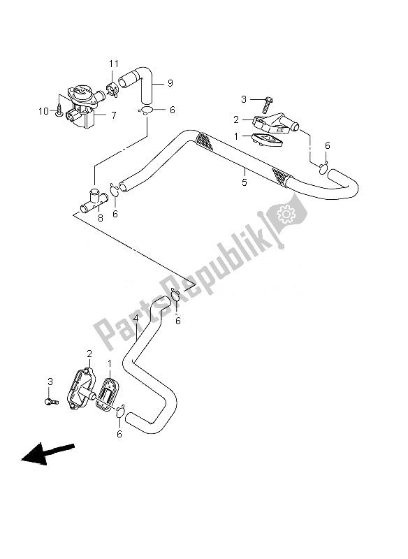 Toutes les pièces pour le 2e Air du Suzuki DL 650A V Strom 2007