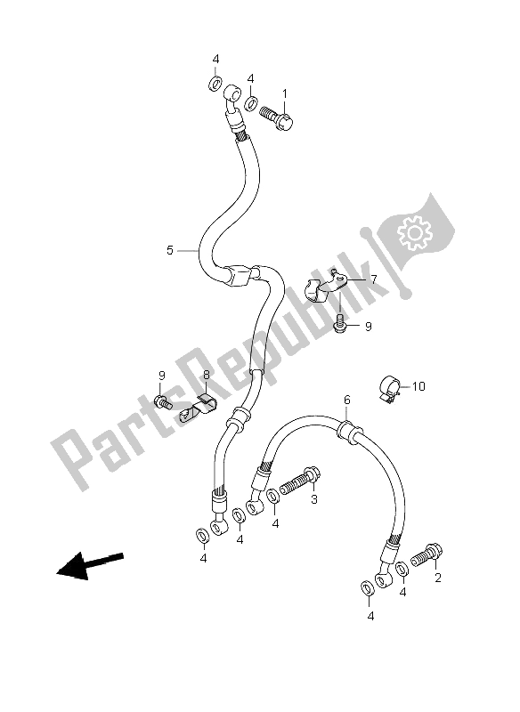 Toutes les pièces pour le Flexible De Frein Avant du Suzuki GSR 600 2006