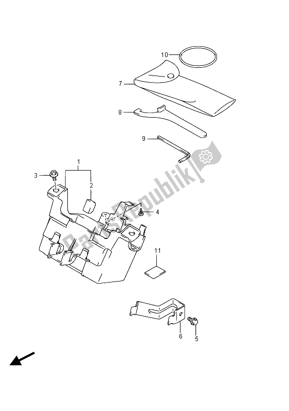 All parts for the Manual Box of the Suzuki GSF 1250 SA Bandit 2015