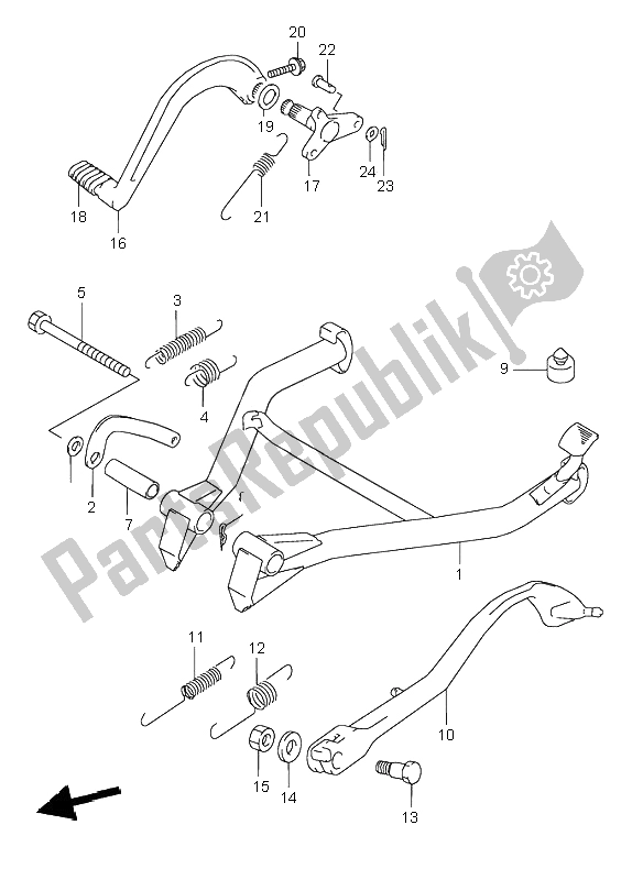 Todas as partes de Ficar do Suzuki GSX 600F 1996