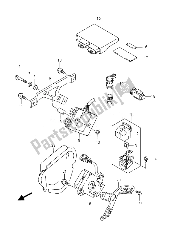 Tutte le parti per il Elettrico (gsx-r1000) del Suzuki GSX R 1000 2014