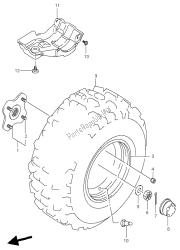 roue arrière gauche