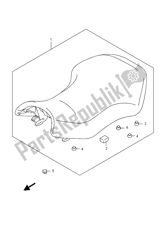 Todas las partes para Asiento de Suzuki LT A 500 XZ Kingquad AXI 4X4 2015