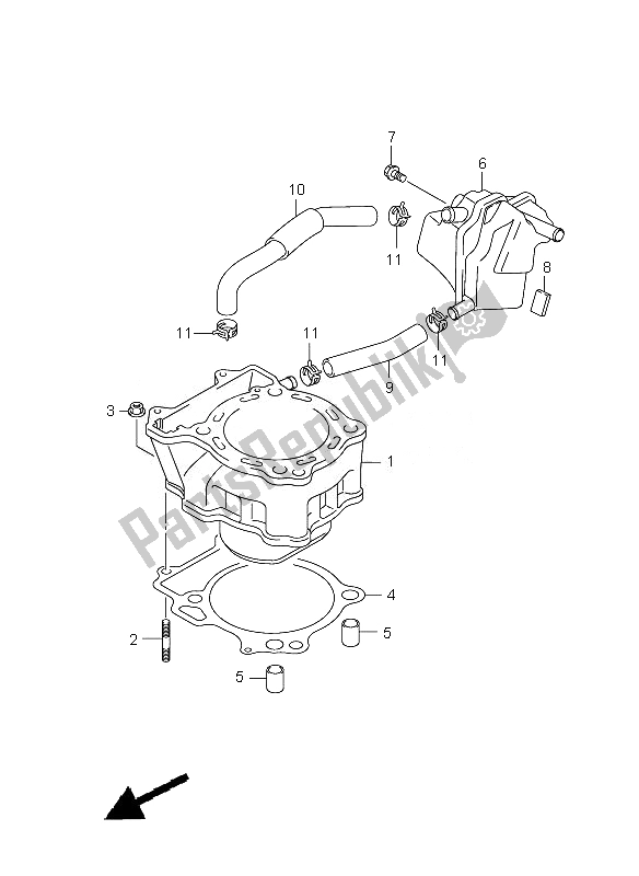 Wszystkie części do Cylinder Suzuki DR Z 400 SM 2007