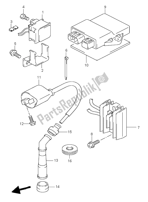 All parts for the Electrical of the Suzuki DR Z 400S 2000