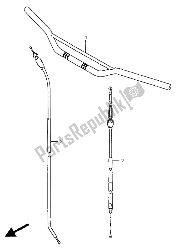 Tutte le parti per il Manubrio del Suzuki RM 250 1998