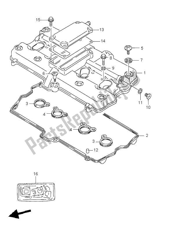 Wszystkie części do Cylinder Suzuki GSX 600F 1995