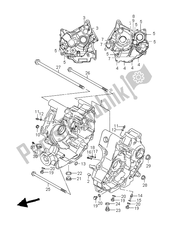 Todas las partes para Caja Del Cigüeñal de Suzuki DL 1000 V Strom 2009