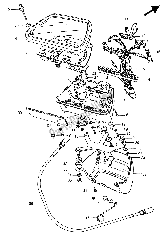 Toutes les pièces pour le Compteur De Vitesse Et Tachymètre du Suzuki GSX 750 ES 1986