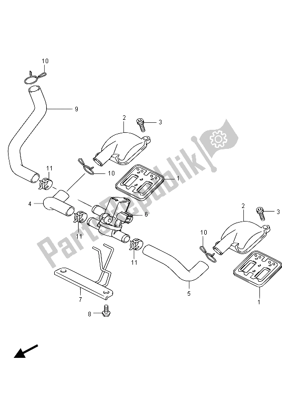 Tutte le parti per il 2a Aria del Suzuki GSX 1300 RA Hayabusa 2015