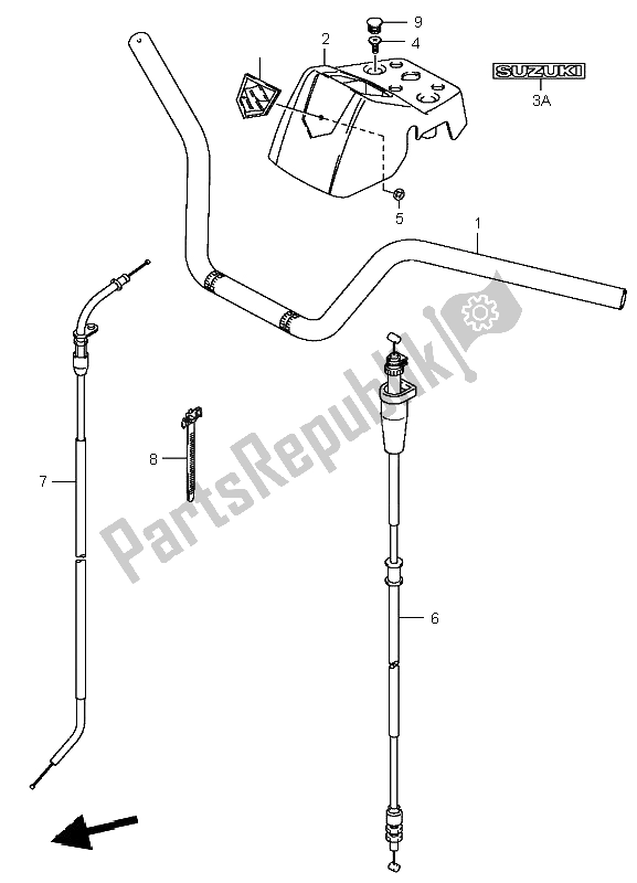 Tutte le parti per il Manubrio del Suzuki LT A 400F Eiger 4X4 2006