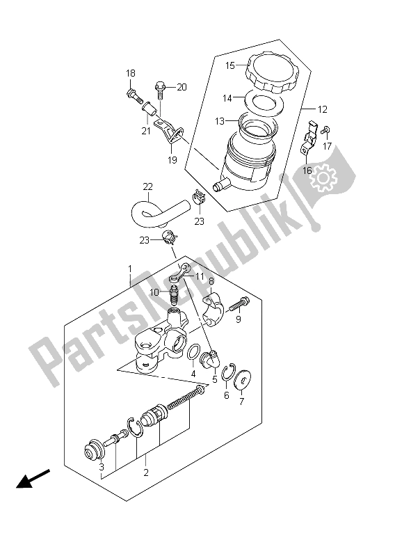 Wszystkie części do Przedni Cylinder G?ówny Suzuki GSX R 1000 2011