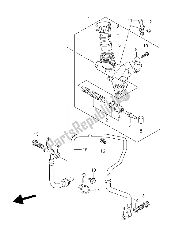 Toutes les pièces pour le Maître-cylindre D'embrayage du Suzuki GSX R 1000 2008