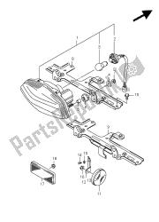 luz de combinación trasera