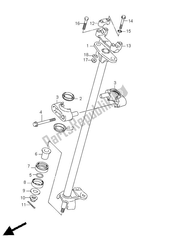 Toutes les pièces pour le Arbre De Direction du Suzuki LT Z 400Z Quadsport 2012