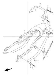 cubierta trasera del asiento (gsf600s-su)