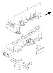 luz de combinación trasera