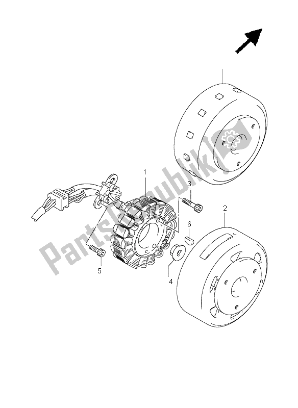 Toutes les pièces pour le Magnéto du Suzuki RV 125 Vanvan 2003