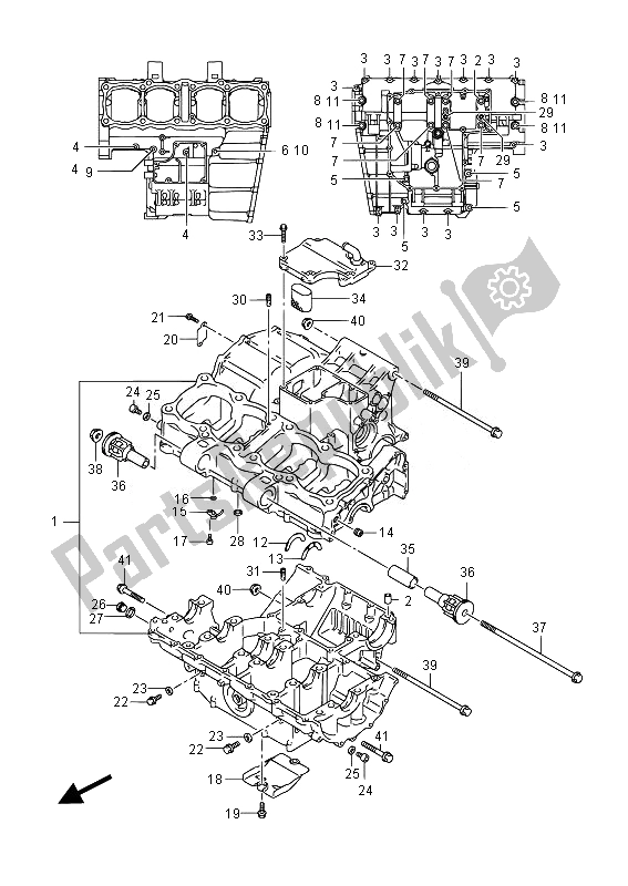 Alle onderdelen voor de Carter van de Suzuki GSX 1250 FA 2014
