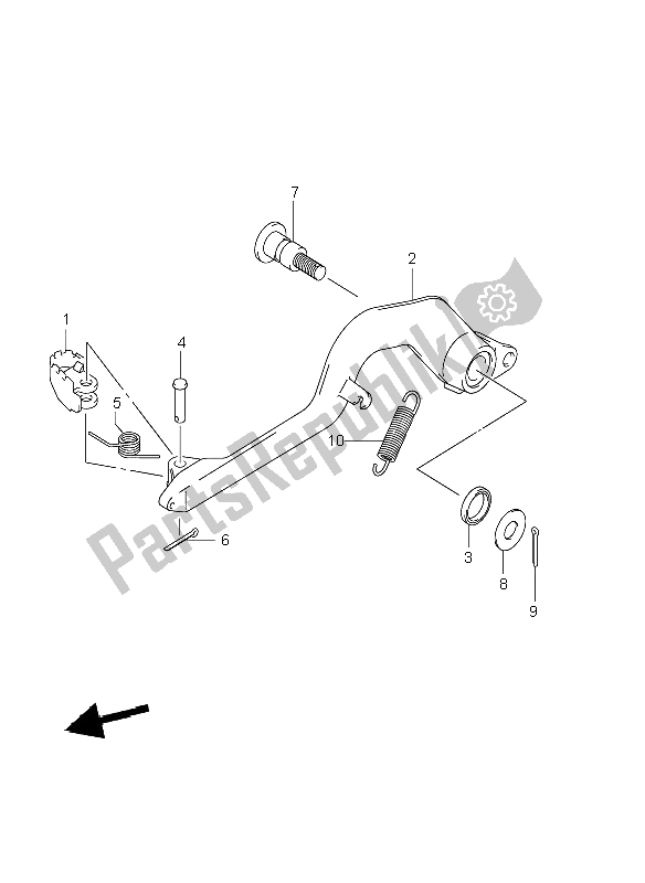 Wszystkie części do Hamulec Tylny (e1) Suzuki DR Z 400E 2003