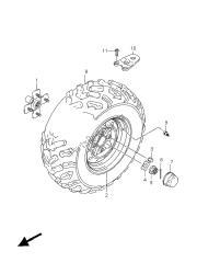 roue arrière gauche