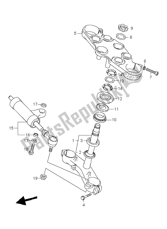 Toutes les pièces pour le Support Et Amortisseur De Direction du Suzuki GSX 1300R Hayabusa 1999