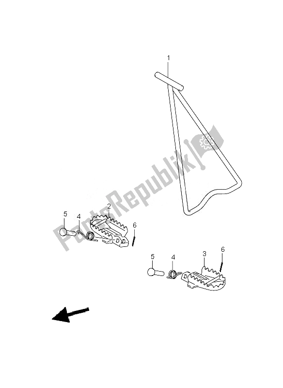 All parts for the Stand of the Suzuki RM 85 SW LW 2007