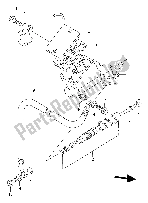 Todas las partes para Cilindro Maestro Del Embrague de Suzuki RF 900R 1995