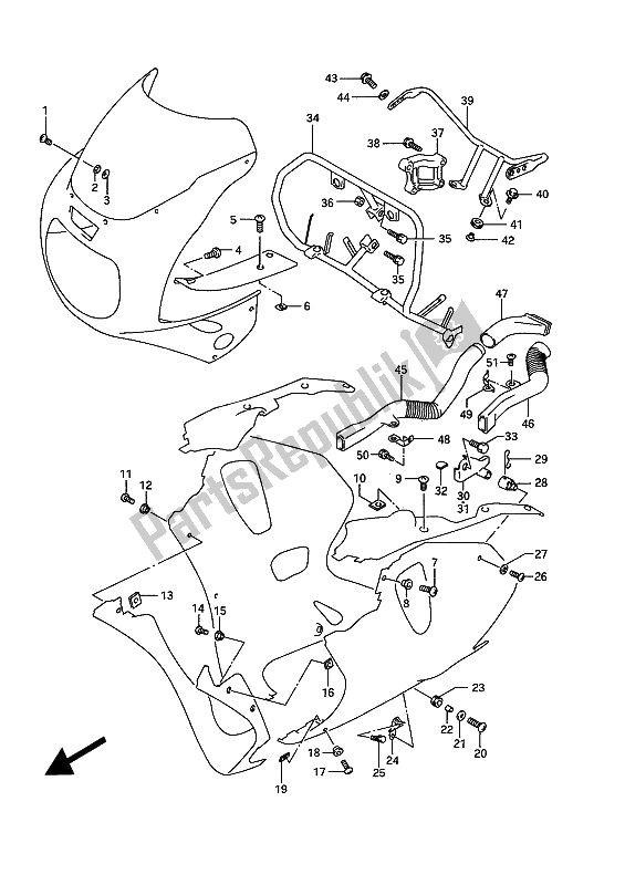 Tutte le parti per il Parti Di Installazione del Suzuki GSX R 750W 1993