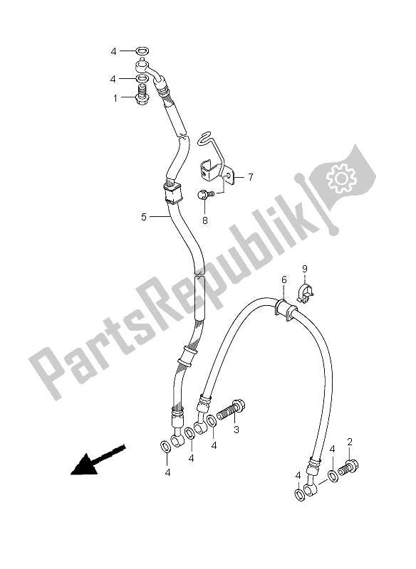 Toutes les pièces pour le Flexible De Frein Avant du Suzuki GSX R 600 2010