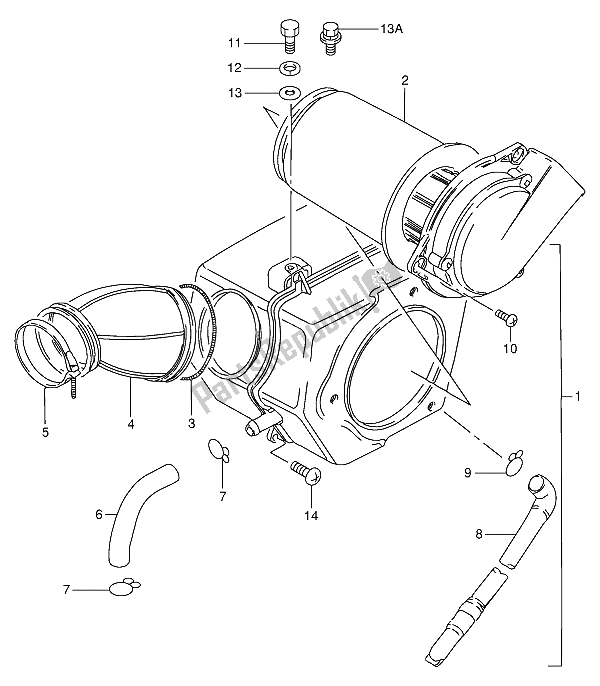 Toutes les pièces pour le Purificateur D'air du Suzuki GN 250E 1991