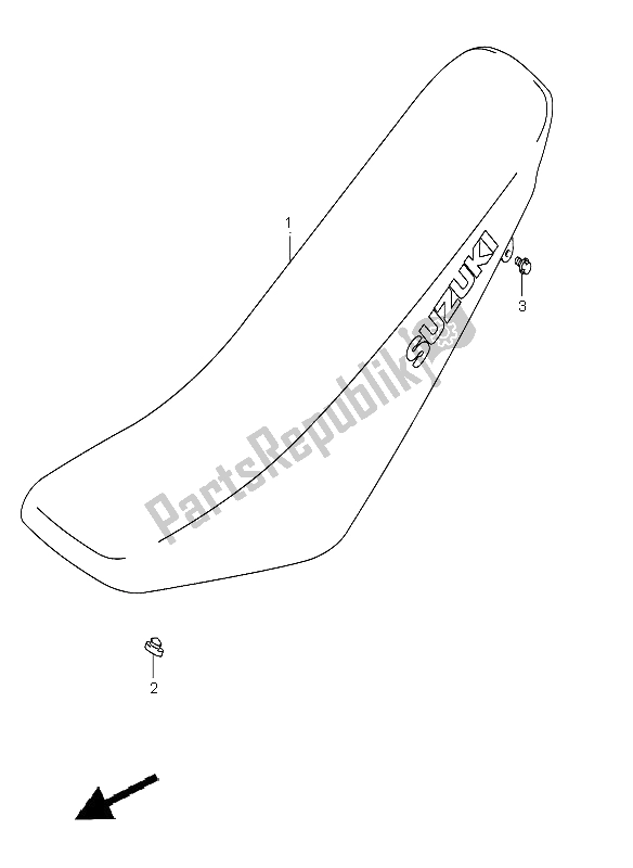 Toutes les pièces pour le Siège du Suzuki DR Z 125 SW LW 2006