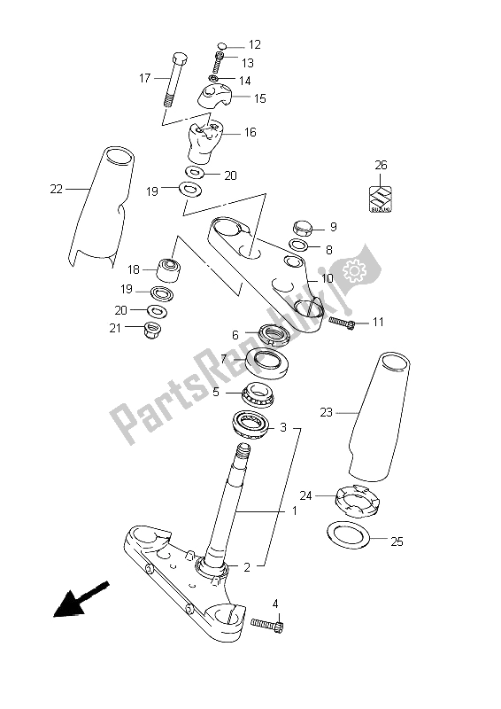 Todas las partes para Vástago De Dirección (vl800cue E19) de Suzuki C 800 VL Intruder 2012