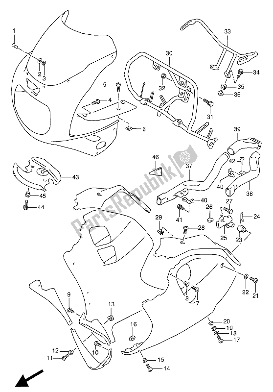 All parts for the Installation Parts of the Suzuki GSX R 1100W 1994