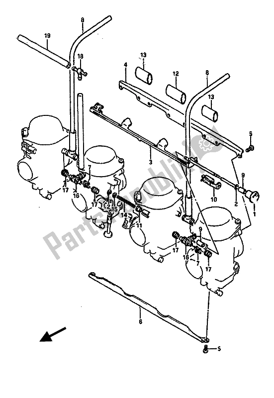 Todas as partes de Acessórios De Carburador do Suzuki GSX R 750 1989