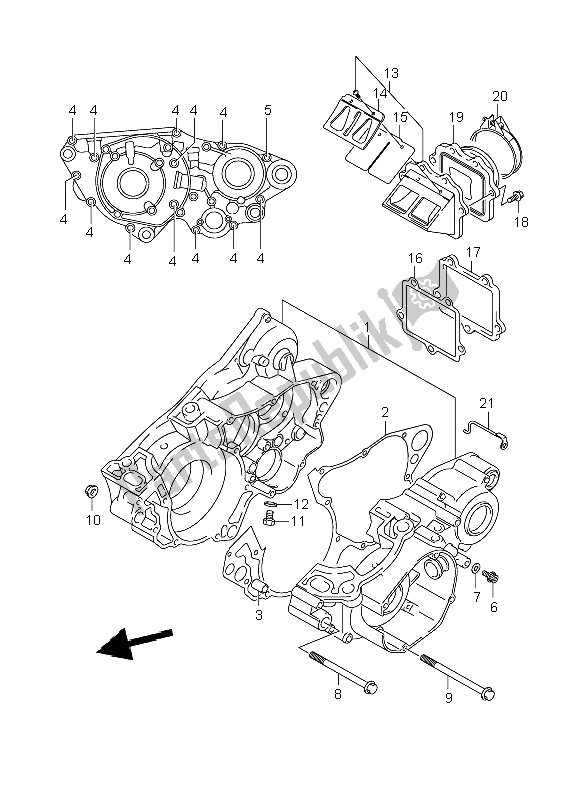 Wszystkie części do Korbowód Suzuki RM 250 2008